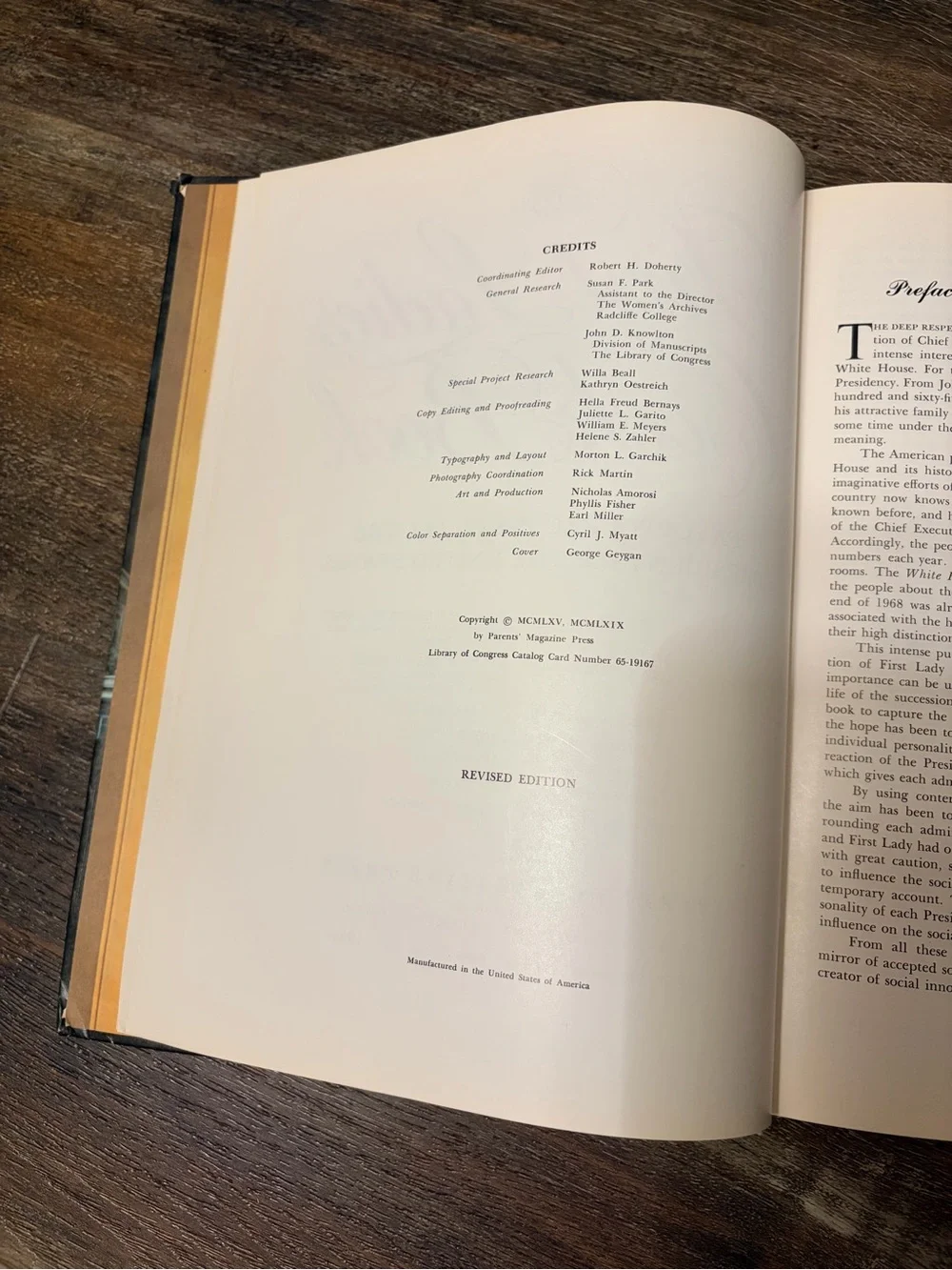 The First Ladies Cook Book - Black Hardcover Edition 1969